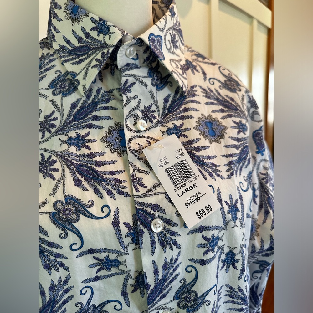 NWT Saks Fifth Avenue Men’s Dress Shirt, Large